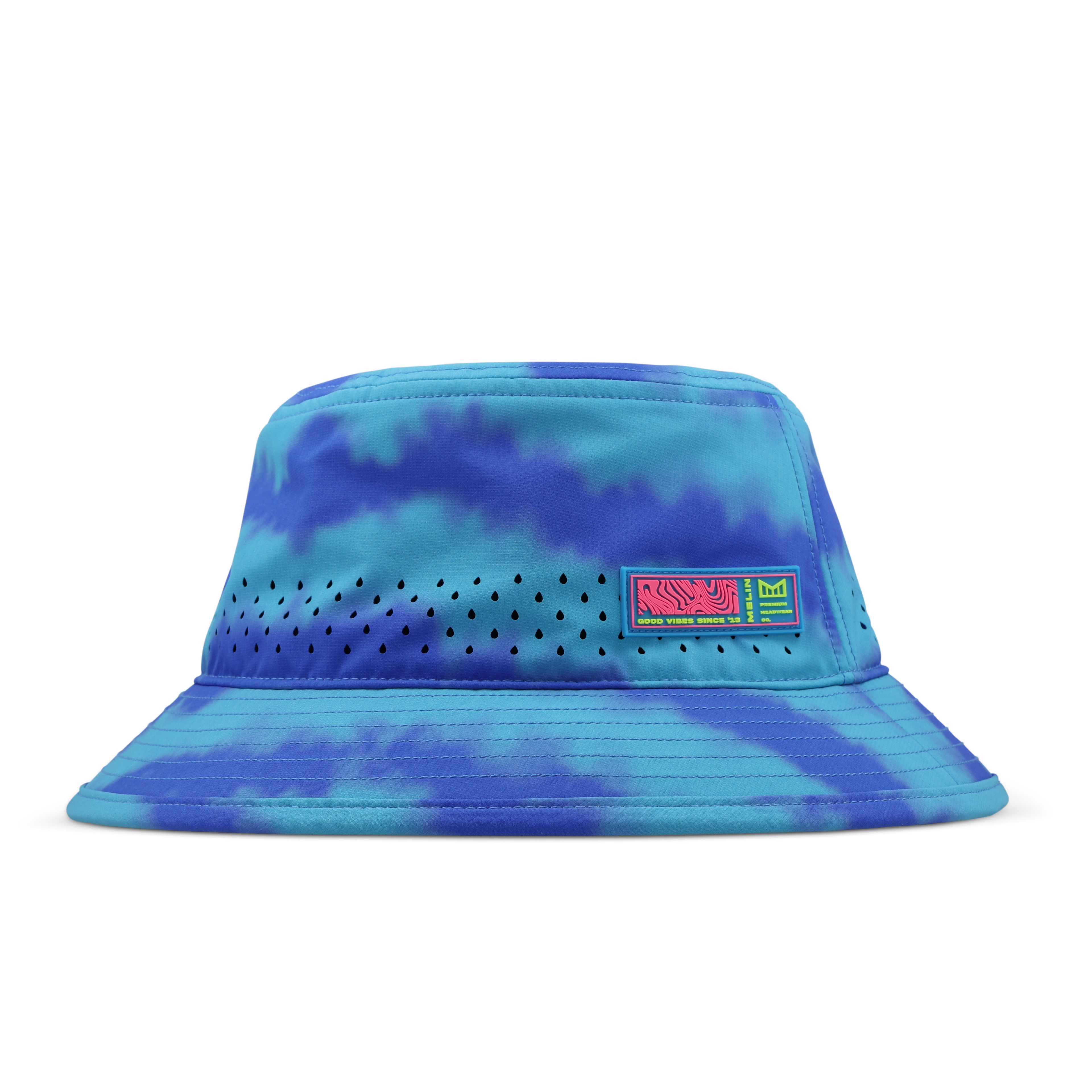Caddy Neon Tie Dye Hydro - Electric Blue